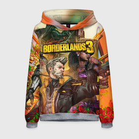 Мужская толстовка 3D с принтом Borderlands 3 в Кировске, 100% полиэстер | двухслойный капюшон со шнурком для регулировки, мягкие манжеты на рукавах и по низу толстовки, спереди карман-кенгуру с мягким внутренним слоем. | borderlands | borderlands legendary collection | esport | games | pbg | бордерлендс | игры | киберспорт | командная экшен пострелушка | пбг | перестрелка | персонажи | стрелок | фантастический шутер