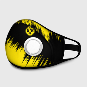 Маска из неопрена с принтом BORUSSIA. в городе Новоалтайск, неопрен 100% | Форма огибающая нос. Резинки для ушей с дополнительной резинкой на затылке. Клапан для выдоха для активного дыхания при занятиях спортом. Эластичный материал маски и окантовки для лучшего растяжения и прилегания маски.  | borussia | fc | football | football club | sport | боруссия | боруссия дортмунд | дортмунда | немецкий футбольный клуб | спорт | уефа | униформа | фирменные цвета | фк | футбол | футбольный клуб