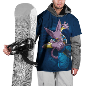 Накидка на куртку 3D с принтом Шар Дракона. Бирус , 100% полиэстер |  | beerus | dragon ball | dragon ball fighter | аниме | лорд бирус