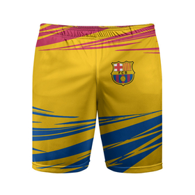 Мужские шорты спортивные с принтом FC BARCELONA. ,  |  | barca | barcelona | fc barca | барка | барселона