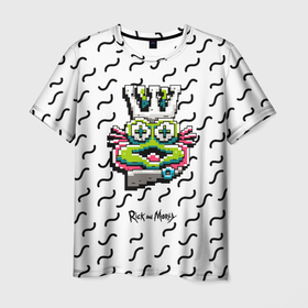 Мужская футболка 3D с принтом Alien , 100% полиэфир | прямой крой, круглый вырез горловины, длина до линии бедер | birdperson | justin roiland | mister misix | morty smith | portal | rick and morty | rick sanchez | vdgerir | морти | пиксели | пиксель | рик