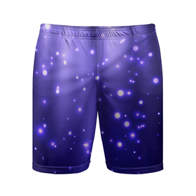 Мужские шорты спортивные с принтом Мерцающие Светлячки ,  |  | stars | блестки | брызги | вода | водопад | вселенная | галактика | глубина | горошек | градиент | звездные | звездопад | космос | краски | лагуна | море | неоновый | ночь | огоньки | океан | переливы