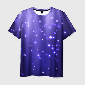 Мужская футболка 3D с принтом Мерцающие Светлячки в Белгороде, 100% полиэфир | прямой крой, круглый вырез горловины, длина до линии бедер | stars | блестки | брызги | вода | водопад | вселенная | галактика | глубина | горошек | градиент | звездные | звездопад | космос | краски | лагуна | море | неоновый | ночь | огоньки | океан | переливы
