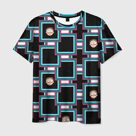 Мужская футболка 3D с принтом Morty в Екатеринбурге, 100% полиэфир | прямой крой, круглый вырез горловины, длина до линии бедер | birdperson | justin roiland | mister misix | morty smith | portal | rick and morty | rick sanchez | vdgerir | морти | пиксели | пиксель | рик