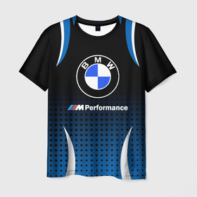 Мужская футболка 3D с принтом BMW в Петрозаводске, 100% полиэфир | прямой крой, круглый вырез горловины, длина до линии бедер | bmw | bmw лого | bmw марка | bmw эмблема | m performance | performance | бмв | бмв значок | бмв лого | бмв эмблема | бэха | значок bmw | лого автомобиля | логотип bmw | марка бмв | перформанс | черно белый значок бмв