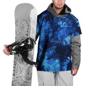 Накидка на куртку 3D с принтом Blue Abstraction в Курске, 100% полиэстер |  | abstraction | blue | geometry | stripes | texture | абстракция | геометрия | осколки | синий | стекло | текстура | узоры