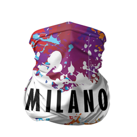 Бандана-труба 3D с принтом Milano в Белгороде, 100% полиэстер, ткань с особыми свойствами — Activecool | плотность 150‒180 г/м2; хорошо тянется, но сохраняет форму | fashion | italy | milano | paint | vanguard | авангард | италия | краска | милан | мода | надпись | текст | фраза