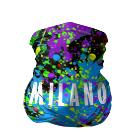 Бандана-труба 3D с принтом Milano в Белгороде, 100% полиэстер, ткань с особыми свойствами — Activecool | плотность 150‒180 г/м2; хорошо тянется, но сохраняет форму | fashion | italy | milano | paint | vanguard | авангард | италия | краска | милан | мода | надпись | текст | фраза