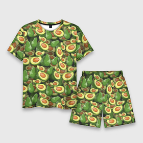 Мужской костюм с шортами 3D с принтом avocado ,  |  | avocado | авокадо | веганство | вегетарианство | еда | зеленый | земля | зож | листья | овощи | позиция | природа | фрукты