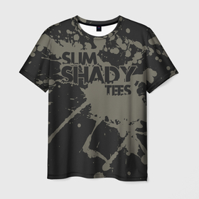 Мужская футболка 3D с принтом Slim Shady , 100% полиэфир | прямой крой, круглый вырез горловины, длина до линии бедер | Тематика изображения на принте: aftermath | hip | hop | kamikaze | music | music to be murdered by | rap | remastered | vevo | маршалл брюс мэтерс | слим шейди | эминем