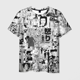 Мужская футболка 3D с принтом МОБ ПСИХО 100 в Курске, 100% полиэфир | прямой крой, круглый вырез горловины, длина до линии бедер | mob psycho 100 | аниме | манга | моб | моб психо 100 | сигэо кагэяма