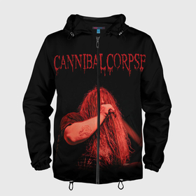 Мужская ветровка 3D с принтом Cannibal Corpse 6 , 100% полиэстер | подол и капюшон оформлены резинкой с фиксаторами, два кармана без застежек по бокам, один потайной карман на груди | Тематика изображения на принте: canibal corpse | cannibal copse | death | metal | канибал корс | каннибал корпс | метал