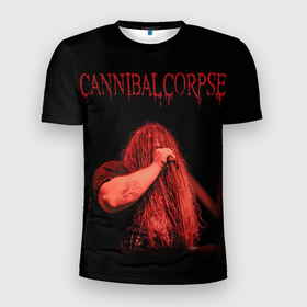 Мужская футболка 3D Slim с принтом Cannibal Corpse 6 в Белгороде, 100% полиэстер с улучшенными характеристиками | приталенный силуэт, круглая горловина, широкие плечи, сужается к линии бедра | canibal corpse | cannibal copse | death | metal | канибал корс | каннибал корпс | метал