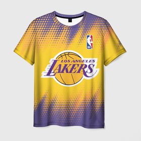 Мужская футболка 3D с принтом Los Angeles Lakers в Петрозаводске, 100% полиэфир | прямой крой, круглый вырез горловины, длина до линии бедер | basketball | game | lakers | los angeles | los angeles lakers | nba | sport | баскетбол | игра | лейкерс | лос анджелес | лос анджелес лейкерс | нба | спорт