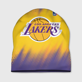 Шапка 3D с принтом Los Angeles Lakers в Курске, 100% полиэстер | универсальный размер, печать по всей поверхности изделия | basketball | game | lakers | los angeles | los angeles lakers | nba | sport | баскетбол | игра | лейкерс | лос анджелес | лос анджелес лейкерс | нба | спорт