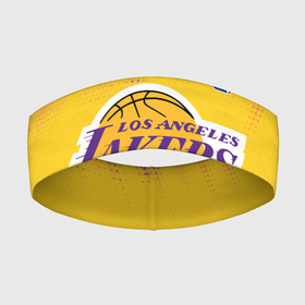 Повязка на голову 3D с принтом Los Angeles Lakers ,  |  | basketball | game | lakers | los angeles | los angeles lakers | nba | sport | баскетбол | игра | лейкерс | лос анджелес | лос анджелес лейкерс | нба | спорт