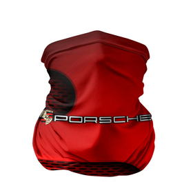 Бандана-труба 3D с принтом PORSCHE в Новосибирске, 100% полиэстер, ткань с особыми свойствами — Activecool | плотность 150‒180 г/м2; хорошо тянется, но сохраняет форму | porsche | авто | автомобиль | логотип | марка | машина | надпись | порш | порше | текстура