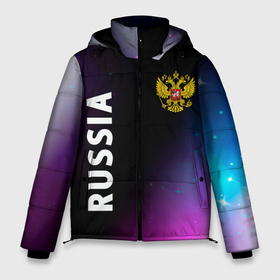 Мужская зимняя куртка 3D с принтом RUSSIA РОССИЯ в Новосибирске, верх — 100% полиэстер; подкладка — 100% полиэстер; утеплитель — 100% полиэстер | длина ниже бедра, свободный силуэт Оверсайз. Есть воротник-стойка, отстегивающийся капюшон и ветрозащитная планка. 

Боковые карманы с листочкой на кнопках и внутренний карман на молнии. | Тематика изображения на принте: hjccbz | russia | ussr | герб | двухглавый | кгыышф | орел | орнамент | победа | родина | рожден | россии | российский | россия | русский | русь | сборная | символ | символика | спорт | ссср | страна | флаг | хохлома