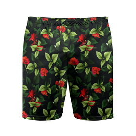 Мужские шорты спортивные с принтом Цветочный сад в Новосибирске,  |  | весна | дача | летние цветы | летняя | лето | паттерн | розы | сад | свежесть | текстуры | узор | цветы