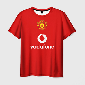 Мужская футболка 3D с принтом Манчестер Юнайтед (Rooney) в Курске, 100% полиэфир | прямой крой, круглый вырез горловины, длина до линии бедер | manchester united | mu | rooney | vodafone | красные дьяволы | легенда манчестера | манки | манчестер юнайтед | номер 8 | ретро форма манчестер юнайтед | старая форма | уэйн руни