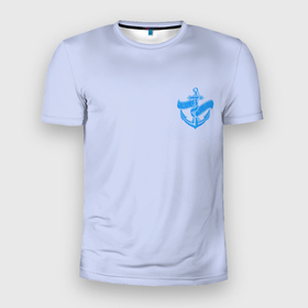 Мужская футболка 3D спортивная с принтом C Днем ВМФ в Екатеринбурге, 100% полиэстер с улучшенными характеристиками | приталенный силуэт, круглая горловина, широкие плечи, сужается к линии бедра | вмф | военно морской флот | день вмф | корабли | море | праздник вмф
