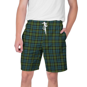 Мужские шорты 3D с принтом Шотландка в Тюмени,  полиэстер 100% | прямой крой, два кармана без застежек по бокам. Мягкая трикотажная резинка на поясе, внутри которой широкие завязки. Длина чуть выше колен | гай | джентельмены | зеленый | квадрат | клетка | клеточка | клетчатая | костюм | полосы | ричи | рубашка | спортивный