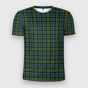 Мужская футболка 3D спортивная с принтом Шотландка , 100% полиэстер с улучшенными характеристиками | приталенный силуэт, круглая горловина, широкие плечи, сужается к линии бедра | гай | джентельмены | зеленый | квадрат | клетка | клеточка | клетчатая | костюм | полосы | ричи | рубашка | спортивный
