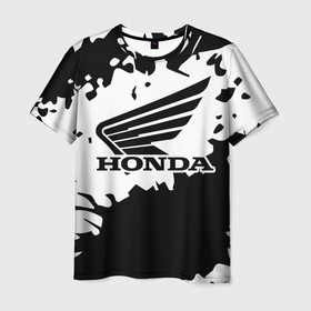 Мужская футболка 3D с принтом HONDA в Петрозаводске, 100% полиэфир | прямой крой, круглый вырез горловины, длина до линии бедер | 2020 | car | cbr1100xx | cbr600rr | civic | cr v | crv | gyro | honda | pcx | review | roadster | steed | test | авто | хонда | хонда срв
