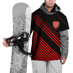 Накидка на куртку 3D с принтом ARSENAL. в Екатеринбурге, 100% полиэстер |  | arsenal | fc | football | football club | sport | арсенал | британский футбольный клуб | спорт | уефа | униформа | фирменные цвета | фк | футбол | футбольный клуб