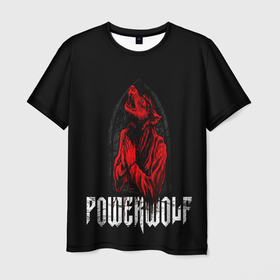 Мужская футболка 3D с принтом POWERWOLF , 100% полиэфир | прямой крой, круглый вырез горловины, длина до линии бедер | hardcore | metal | music | powerwolf | punk | rock | волки | метал | музыка | панк | рок