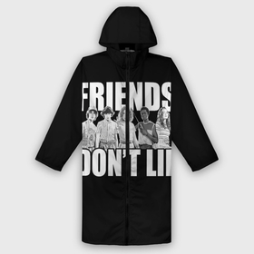 Дождевик унисекс 3D с принтом Friends Dont Lie в Курске,  |  | Тематика изображения на принте: 11 | demogorgon | retro | stranger | things | дастин | дела | демогоргон | оди | одиннадцать | очень | пожиратель | разума | ретро | стив | странные | хоппер | хоукинс