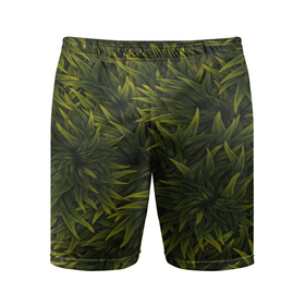 Мужские шорты спортивные с принтом ТРАВА ,  |  | summer | tropic | жара | летний | лето | отдых | пальмы | природа | текстура | тропикано | тропики
