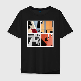 Мужская футболка хлопок Oversize с принтом архитектура в Курске, 100% хлопок | свободный крой, круглый ворот, “спинка” длиннее передней части | architecture | general plan  architect | архитектор | архитектура | генплан | знание