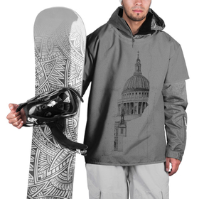 Накидка на куртку 3D с принтом собор в Новосибирске, 100% полиэстер |  | Тематика изображения на принте: architecture | general plan 
architect | архитектор | архитектура | генплан | знание