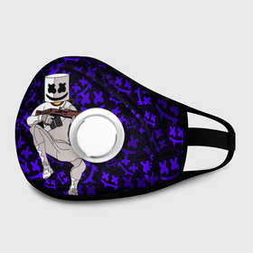 Маска из неопрена с принтом MARSHMELLO & FORTNITE в Ханты-Майнсийске, неопрен 100% | Форма огибающая нос. Резинки для ушей с дополнительной резинкой на затылке. Клапан для выдоха для активного дыхания при занятиях спортом. Эластичный материал маски и окантовки для лучшего растяжения и прилегания маски.  | fortnite | game | game fortnite | marshmello | music | зефир | зефирка | игра | игра фортнайт | лого | лого marshmello | лого маршмеллоу | логотип | логотип marshmello | логотип маршмеллоу | маршиеллоу | маска | музыка | музыкант