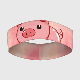 Повязка на голову 3D с принтом милая свинка ,  |  | арт | еда | животное | животные | картинка | кушать | люблю покупать | милая | обжора | обжорство | рисунок | свинина | свинка | свиньи | свинья | свинюшка | толстая | толстый