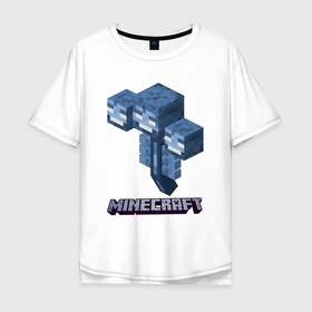 Мужская футболка хлопок Oversize с принтом Minecraft в Петрозаводске, 100% хлопок | свободный крой, круглый ворот, “спинка” длиннее передней части | minecraft | копатель | кубики | майкрафт | майнкрафт | мморг | мультиплеер | пиксели | пиксельная игра | развивающая игра | рпг | строительство | стройка