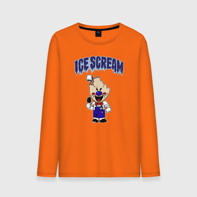 Мужской лонгслив хлопок с принтом Ice Scream в Кировске, 100% хлопок |  | horror | ice scream | neighborhood | аркадный | хоррор