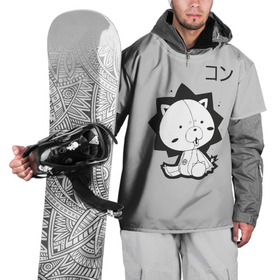 Накидка на куртку 3D с принтом Кон Bleach , 100% полиэстер |  | bleach | japan | kon | leon | аниме | блич | иероглифы | итиго | ичиго | кавай | кон | куросаги | куросаки | лев | львенок | мило | мишка | рукия | синигами | стиль | шинигами | япония | японский