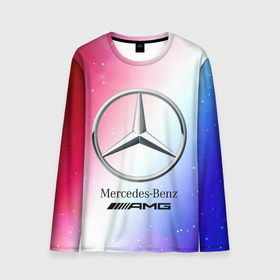 Мужской лонгслив 3D с принтом MERCEDES / МЕРСЕДЕС в Санкт-Петербурге, 100% полиэстер | длинные рукава, круглый вырез горловины, полуприлегающий силуэт | amg | auto | bens | benz | logo | merc | mercedes | mercedes benz | mersedes | moto | new | star | vthctltc | авто | амг | бенц | звезда | класс | лого | логотип | мерин | мерс | мерседес | мерседес бенц | мото | новый | символ | символы | ьуксуву