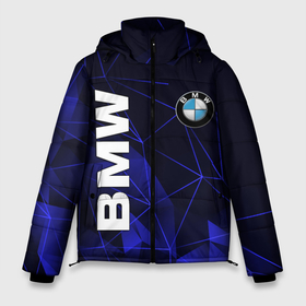Мужская зимняя куртка 3D с принтом BMW в городе Новоалтайск, верх — 100% полиэстер; подкладка — 100% полиэстер; утеплитель — 100% полиэстер | длина ниже бедра, свободный силуэт Оверсайз. Есть воротник-стойка, отстегивающийся капюшон и ветрозащитная планка. 

Боковые карманы с листочкой на кнопках и внутренний карман на молнии. | bmw | авто | автомобиль | бмв | логотип | марка | машина | надпись | текстура
