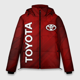 Мужская зимняя куртка 3D с принтом TOYOTA в городе Новоалтайск, верх — 100% полиэстер; подкладка — 100% полиэстер; утеплитель — 100% полиэстер | длина ниже бедра, свободный силуэт Оверсайз. Есть воротник-стойка, отстегивающийся капюшон и ветрозащитная планка. 

Боковые карманы с листочкой на кнопках и внутренний карман на молнии. | toyota | авто | автомобиль | логотип | марка | машина | надпись | текстура | тоета | тойота