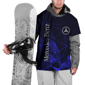 Накидка на куртку 3D с принтом MERCEDES в Белгороде, 100% полиэстер |  | mercedes | авто | автомобиль | логотип | марка | машина | мерин | мерс | мерседес | надпись | текстура