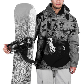 Накидка на куртку 3D с принтом Блич серый паттерн в Петрозаводске, 100% полиэстер |  | Тематика изображения на принте: bleach | аниме | блич | ичиго куросаки | манга | меч | синигами