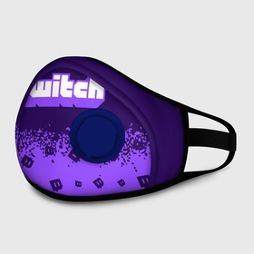Маска из неопрена с принтом TWITCH / ТВИЧ в городе Новоалтайск, неопрен 100% | Форма огибающая нос. Резинки для ушей с дополнительной резинкой на затылке. Клапан для выдоха для активного дыхания при занятиях спортом. Эластичный материал маски и окантовки для лучшего растяжения и прилегания маски.  | Тематика изображения на принте: game | games | logo | ndbnx | ndbx | site | stream | streamer | twich | twitch | видео | ецшеср | ецшср | игра | игрок | игроку | игры | лого | логотип | логотипы | сайт | символ | символы | стрим | стример | стримера | стрим