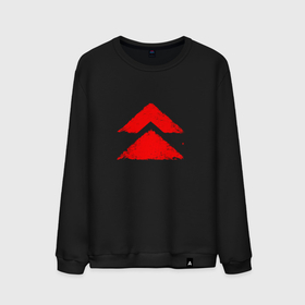 Мужской свитшот хлопок с принтом Ghost of Tsushima Red Logo (Z) , 100% хлопок |  | game | ghost of tsushima | jin sakai | samurai | дзин сакай | игра | призрак цусимы | самурай