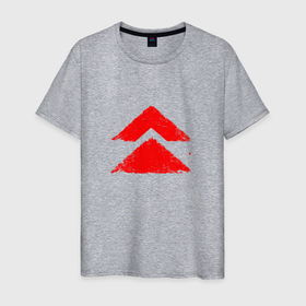 Мужская футболка хлопок с принтом Ghost of Tsushima Red Logo (Z) в Белгороде, 100% хлопок | прямой крой, круглый вырез горловины, длина до линии бедер, слегка спущенное плечо. | Тематика изображения на принте: game | ghost of tsushima | jin sakai | samurai | дзин сакай | игра | призрак цусимы | самурай