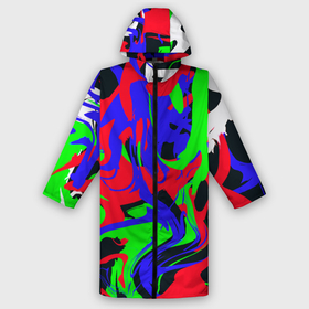 Дождевик унисекс 3D с принтом Абстрактные краски в городе Новоалтайск,  |  | abstract | art | camo | colorful | digital | fluid | абстракция | арт | камуфляж | краски | цифровой