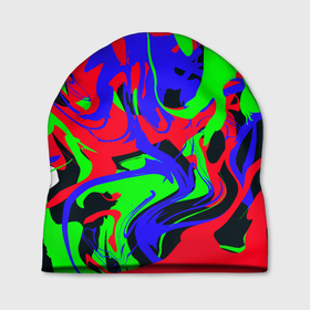 Шапка 3D с принтом Абстрактные краски в Курске, 100% полиэстер | универсальный размер, печать по всей поверхности изделия | abstract | art | camo | colorful | digital | fluid | абстракция | арт | камуфляж | краски | цифровой