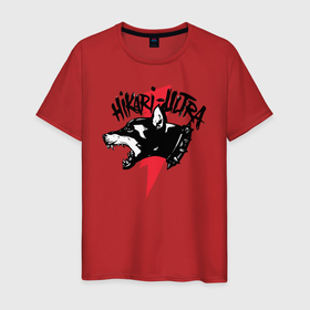 Мужская футболка хлопок с принтом HIKARI ULTRA в Тюмени, 100% хлопок | прямой крой, круглый вырез горловины, длина до линии бедер, слегка спущенное плечо. | Тематика изображения на принте: city morgue | red bolt zillakami and sosmula | музыка | хип хоп группа